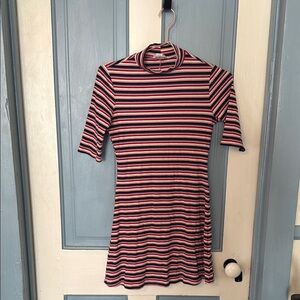 Reformation Ribbed Striped Dress